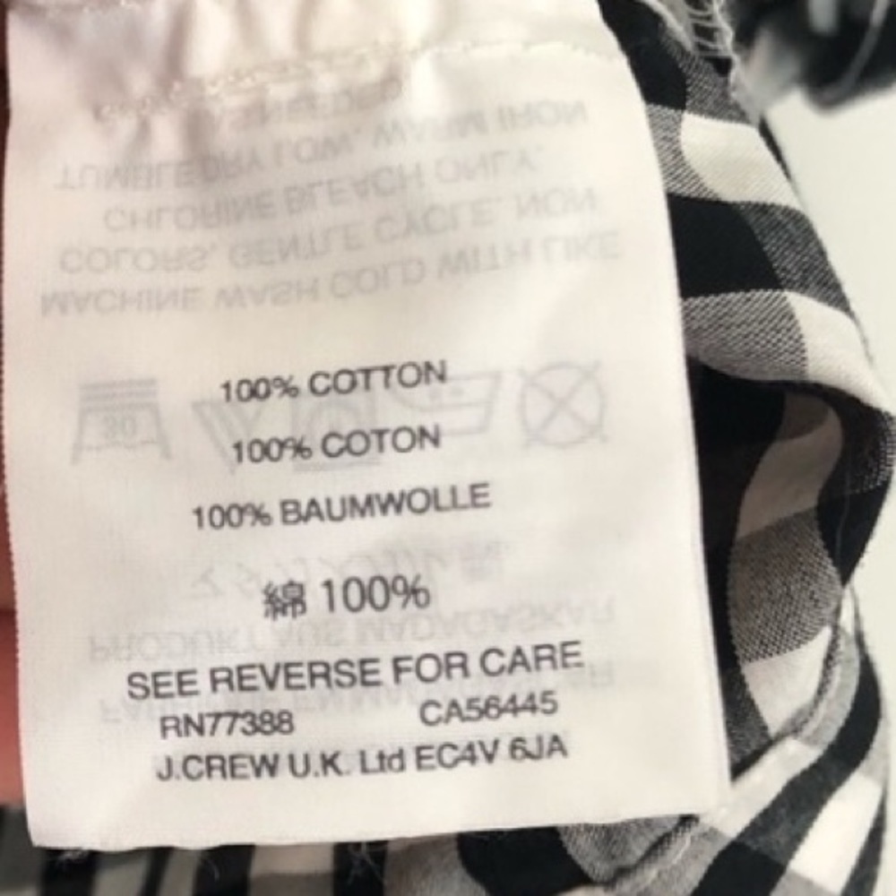 NWT Madewell Gingham Shirt S - Picture 5 of 5